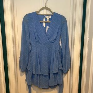 Feminine layered sheer dress